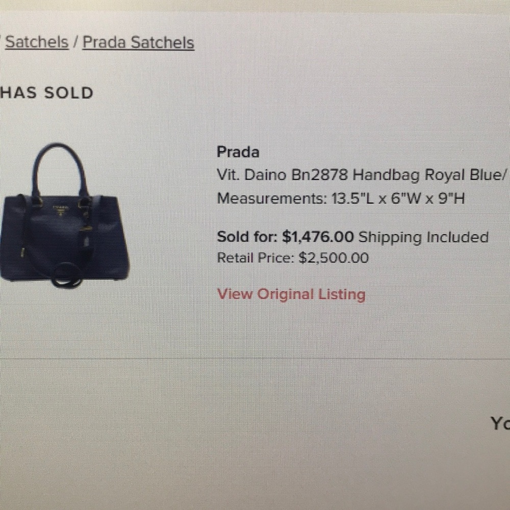 Classic Prada Inchiostro Bag - Picture 3 of 4